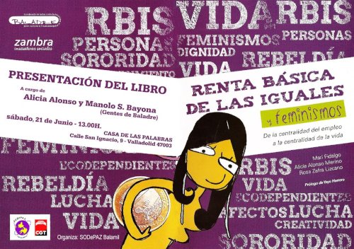 Cartel de la presentación del libro