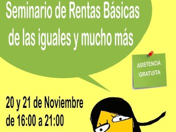 Seminario Renta Básica... y mucho más en Valladolid